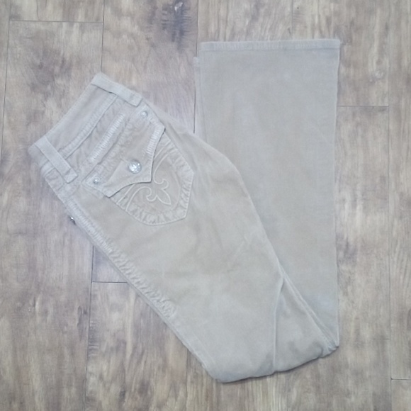 Rock Revival Women's 26 Bootcut Cords Light Brown Jen NWOT DEFECT - Picture 5 of 11